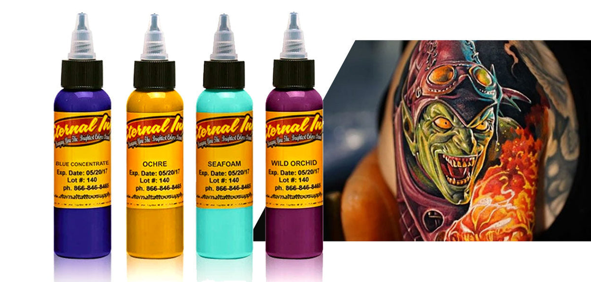 Eternal 7 Primary Color Tattoo Ink Set