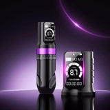 Poseidon tattoo machine with 7 stroke-Purple  with 2 batteries