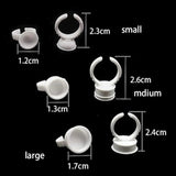 beauty finger ink cup sizes