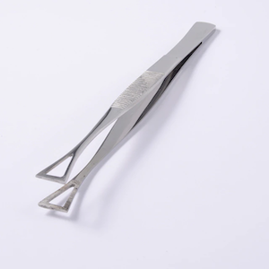 Triangle pennington slotted tweezer stainless steel piecer tool