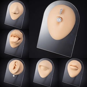 Silicon piercing display