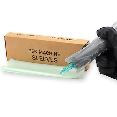 Pen machine cover biodegradable 5.5x 16cm -200 piece green