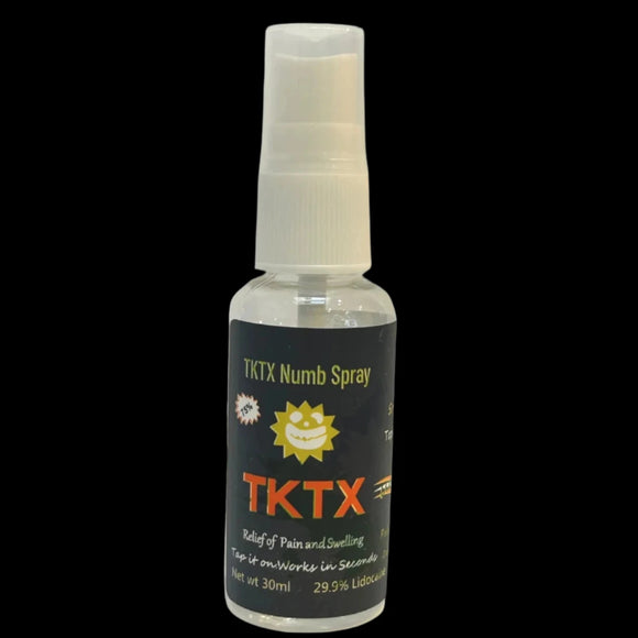 TKTX  black numbing spray 75%