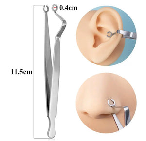 Ear piercing clamp