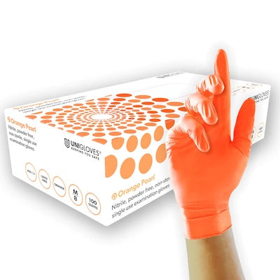 Uniglove Nitrile Glove Orange