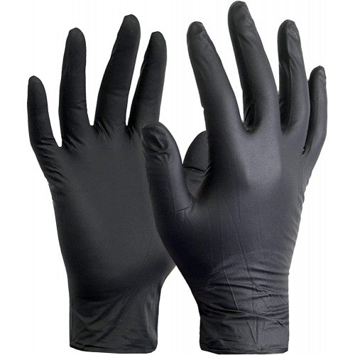 black nitrile gloves