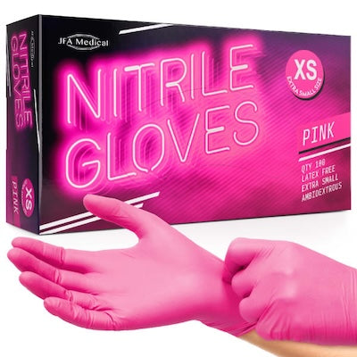 Nitrile Glove Pink