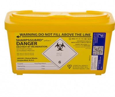Sharp bin small / 1L | Tattoo Supply London