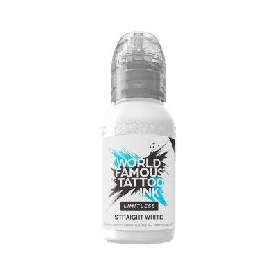 World Famous Limitless Tattoo Ink - Straight White 30ml