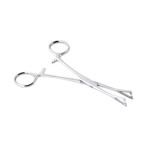 STAINLESS STEEL TRIANGLE PENNINGTON FORCEPS - SLOTTED/piercer tool